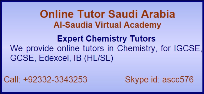 Online Chemistry Tutor Saudi Arabia